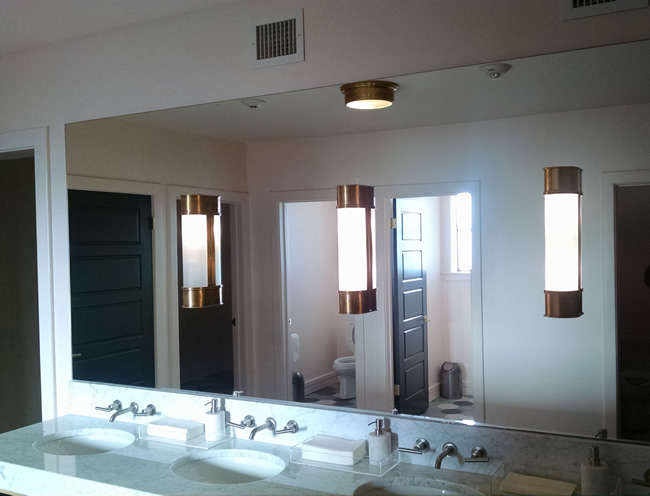 Gendusa Glass Works Large Bathroom Mirror