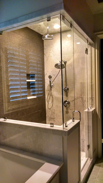 Gendusa Glass Works Framed Glass Shower Door