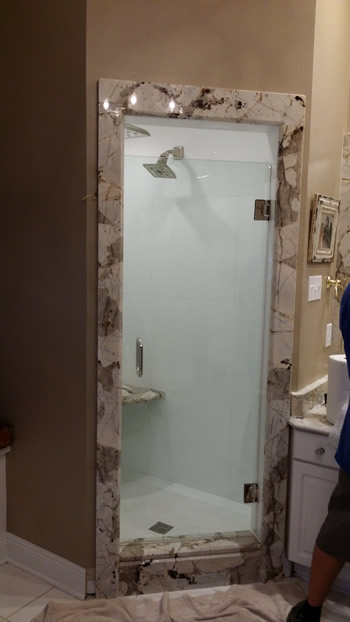 Gendusa Glass Works Frameless Glass Shower Door